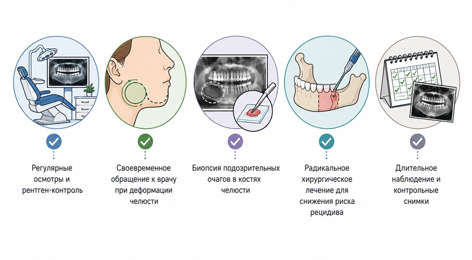 Меры вторичной профилактики амелобластомы